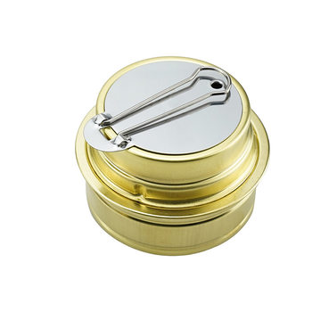 Cross-border Outdoor Brass Alcohol Stove Ultra-light Anti-scalding Liquid Barbecue Vaporization Stove Self-driving Tour Boiling Portable Stove