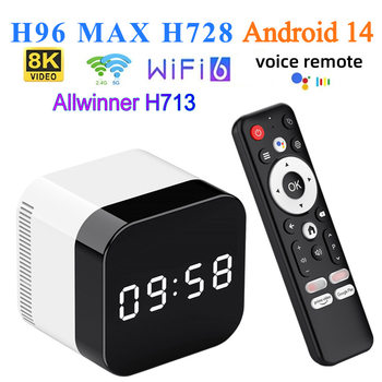 Cross-border H96MAX H728 set-top box wifi6 Android 14 TV box 8K HD Bluetooth TV box wholesale