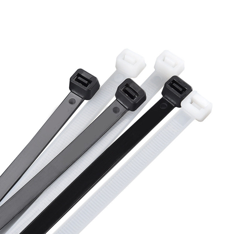 Nylon Cable Ties Manufacturer 4*150*5*200*8*300 Self-Locking Plastic White Regular Packaging Wholesale in Stock