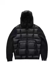 CP Foreign Trade New Autumn/Winter Sweater Patchwork Cotton Coat with Hood, Warm, Halloween-themed, Ultra-Light Dopamine Fluffy Cotton Coat