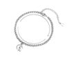 Cross-border Cute Footprint Pendant Bracelet Stainless Steel Round Bead Foot Hand String Bracelet Pregnant Women's Foot Necklace Bracelet