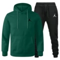 Dark green + black pants + black label