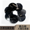 Black White Root Round Surface Custom Natural Marble Watch Dial Parts Special Material Semi Precious Stone Accessories