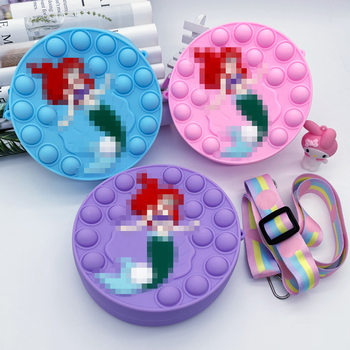 Cross-Border Rodent Control Children's Bag Creative Cartoon Fish Silicone Bag Women's Round Coin Purse Wholesale Storage Bag Mini