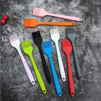 Silicone Oil Brush Integrated Silicone Scraper Barbecue Brush High Temperature Baking Tools Brush Household Food Brush Large