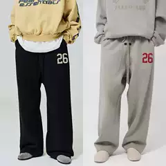 American Essentials Hhh Niche Trendy Brand Spring & Fall Velvet Sports Casual Straight Pants for Men