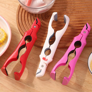 Three-In-One Anti-Scalding Bowl Clamp, Non-Slip Clamp, Kitchen Clamp, Plate Clamp, Steamed Food Clamp, Heat-Insulating Plate Clamp, Bowl Holding Tool