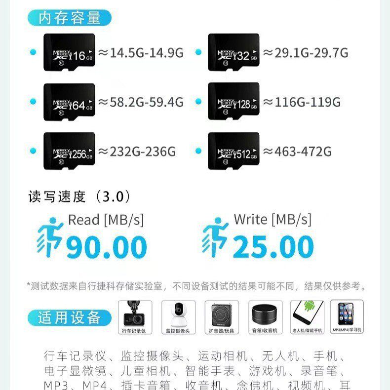 Microsd Memory Card 64g Driving Recorder C10 Storage Card 8g Mobile Phone Digital Tf Card 32g