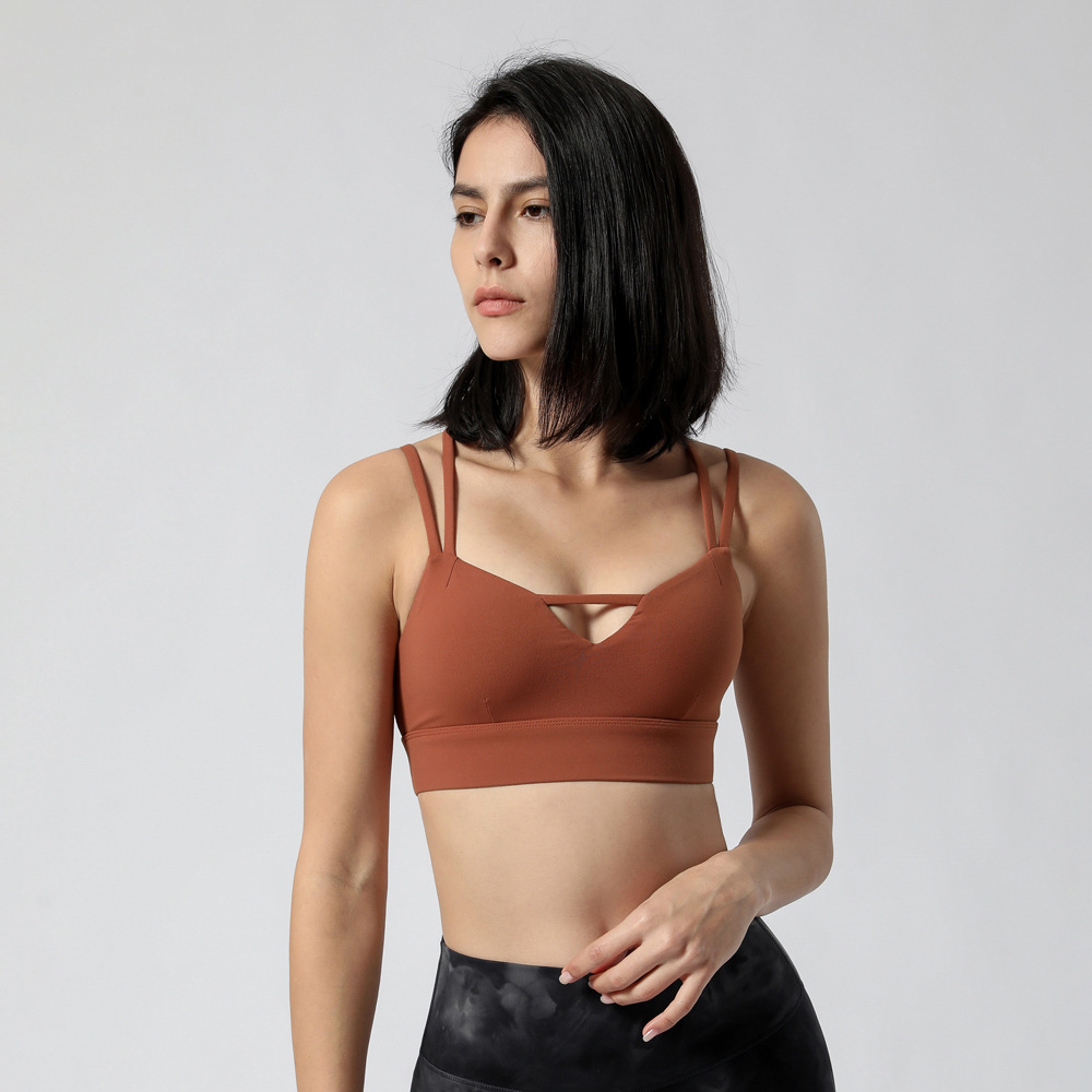 2021Spring New Yoga Motion Bra  2021春夏新款瑜伽运动文胸 系带美背运动内衣 跑步健身运动胸衣女 2021Spring New Yoga Motion Bra 