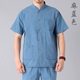 Summer Middle-aged Men Ice Silk Cotton Linen suit Middle-aged Dad Summer Loose Casual Clothes 40-70 Years Old