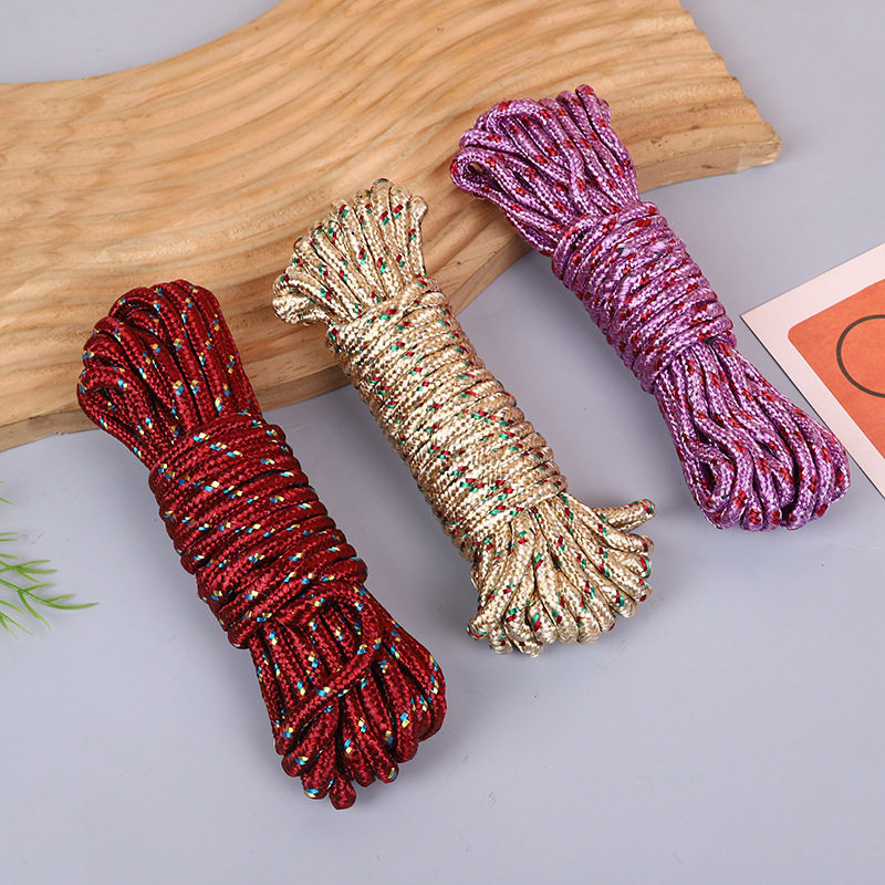 Individually Packaged Bold 10m Clothesline Nylon Non-Slip Windproof Clothesline Outdoor Clothes Drying Rope