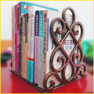 Wrought Iron Creative Retro Student School Supplies Reading Rack School Stationery suit Bookstand Bookholder Bookrest Bookend
