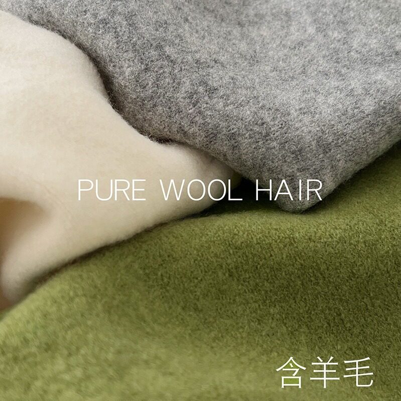 Korean High-End Wool Triangle Scarf Korean Style Knitted Shawl Women's Outer Warm Triangle Scarf Small Waistcoat