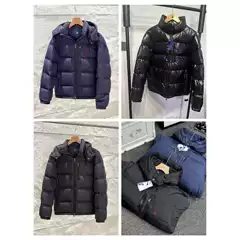 Trendy Winter Pony Logo Unisex Couple's Hooded Thick Warm Windproof Waterproof Cotton Jacket in Stock