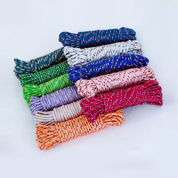 Thickened Clothesline 1 Bundle [10m] Indoor and Outdoor Punch-Free Clothesline Windproof and Non-Slip Clothesline 2m