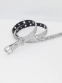 1.8 wide square buckle silver