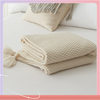 ✅ Blanket Spring Casual Scandinavian Blanket Tassel Ins Ball Wool Blanket Textile New Style Pure Color Sofa