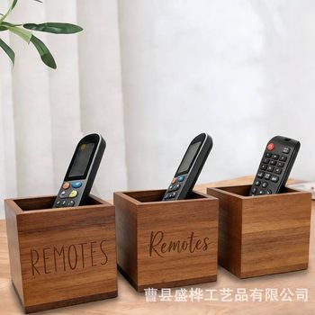 Spot Wooden Desktop Storage Box Household Pen Holder Living Room Remote Control Sundry Storage Box Wooden Storage Box