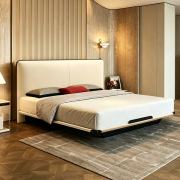 Simple Furniture Bedroom Leather Bed