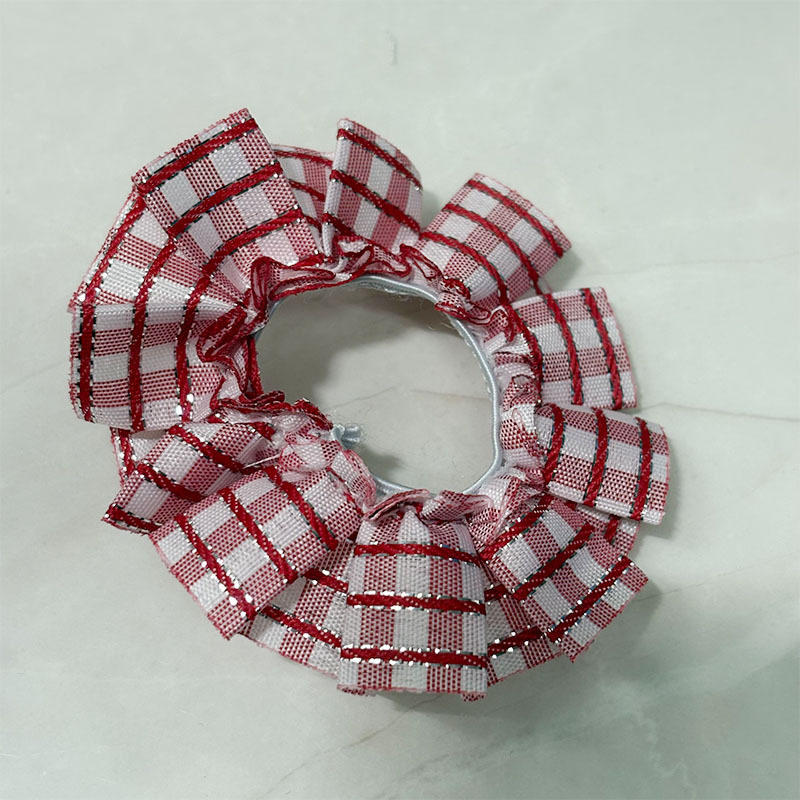 可爱迷你帆布包毛绒玩偶格子包西高地公仔扭棒小狗配饰格子裙娃衣