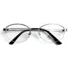 Vintage old money style gold wire half-frame glasses for women myopia can be equipped with degree metal oval plain artifact eye frame