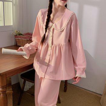 New Autumn and Winter Island Velvet Confinement Clothes, Pajamas and Velvet, Pregnant Women Can Breastfeed before and after Childbirth, Home Clothes Set