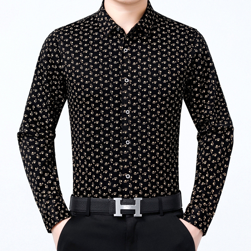 Chỉ Size 3Xl Sale Sốc (Mới) Mã E1449 Giá 1710K: Áo Sơ Mi Nam Shnkni Big Size Ngoại Cỡ Dài Tay Hàng Mùa Xuân Thu Đông Trung Niên Họa Tiết Hoa Thời Trang Nam Chất Liệu G05 Sản Phẩm Mới, (Miễn Phí Vận Chuyển Toàn Quốc).