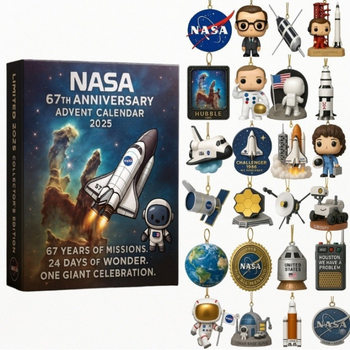 New Product on Independent Station Nasa American Space Agency Series Advent Blind Box Christmas Tree Decoration Acrylic Pendant