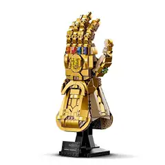 Compatible with Lego Infinity Gauntlet Marvel Avengers Mechanical Assembly Building Blocks Toy for Boys Educational Display Piece