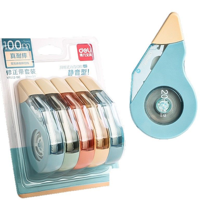 Durable and Fall-Resistant Correction Tape for Elementary Students, Silent High-Tech Affordable Large-Capacity Correction Tape, Portable Correction