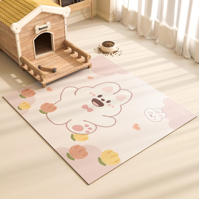 宠物地垫防水隔尿免洗PVC垫子狗窝耐磨可擦地垫养猫专用夏天地毯