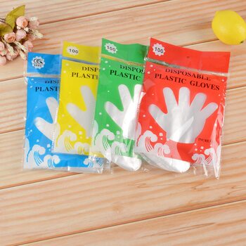 Disposable Gloves Thickeneded Food Grade Plastic Film Transparent Catering Hairdressing Home Takeaway Protection 100 Pieces