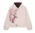 Pink 2 embroidery high quality quilted (ready)