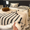 Class a Jacquard Thickeneded Cloud-Like Velvet Cashmere Double-Layer Blanket Quilt Thickeneded Nap Single Office Blanket