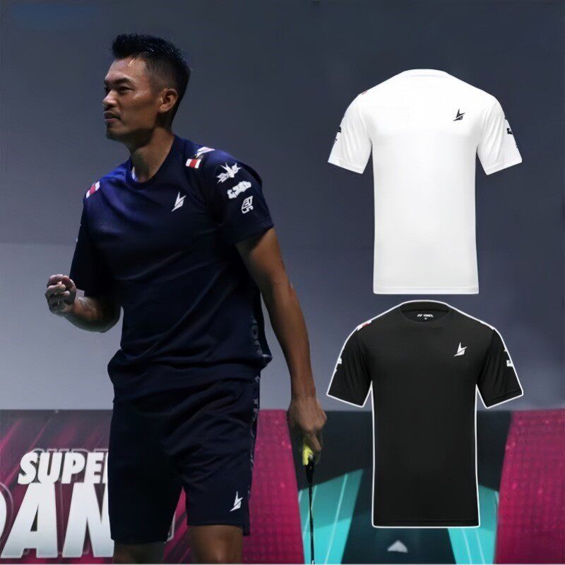 เสื้อแบดมินตันลายเดียวกับหลินตาน ปี 2026 เสื้อกีฬาแขนสั้น ใส่ได้ทั้งชายและหญิง เสื้อแข่งขันแขนสั้น สำหรับเด็ก แห้งเร็ว เหมาะสำหรับการแข่งขันและการฝึกซ้อม