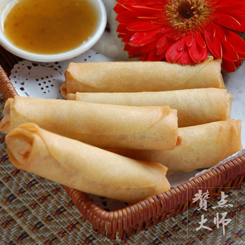 Shrimp Spring Rolls, Crispy Shrimp Rolls, Cantonese-Style Restaurant Catering, Morning Tea Snacks, Semi-Finished Products, Commercial Wholesale, Fried Rolls