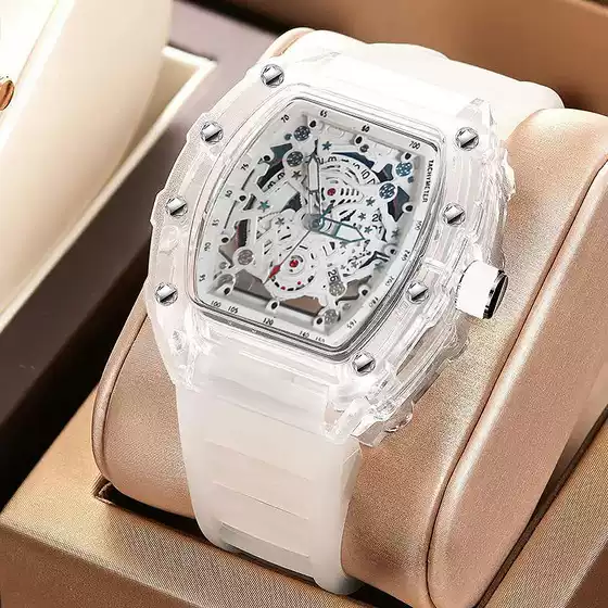 Richard Series Foreign Trade Explosions Automatic Men's Watch Hollow-out Student Simple Quartz Watch for Men and Women