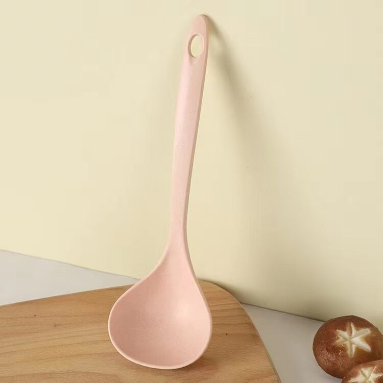 Wheat Straw Spoon Household Tableware Soup Bowl Thickeneded Spoon Rice Spoon Healthy Soup Spoon Wheat Fragrant Round Ear Porridge Spoon Manufacturer