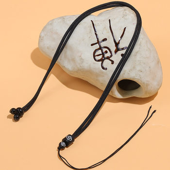 Xiangyun Silver Thread Pendant Lanyard Hand-Woven DIY Adjustable Braided Rope Necklace Rope Neck Strap Car Hanging Ornament Rope