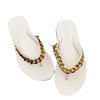 23 New Fashion Flat Flip Flop Women's Summer Beach Shoes Chain Korean Style Rhinestone Women's Slippers Can Be Weared Outside in the Water