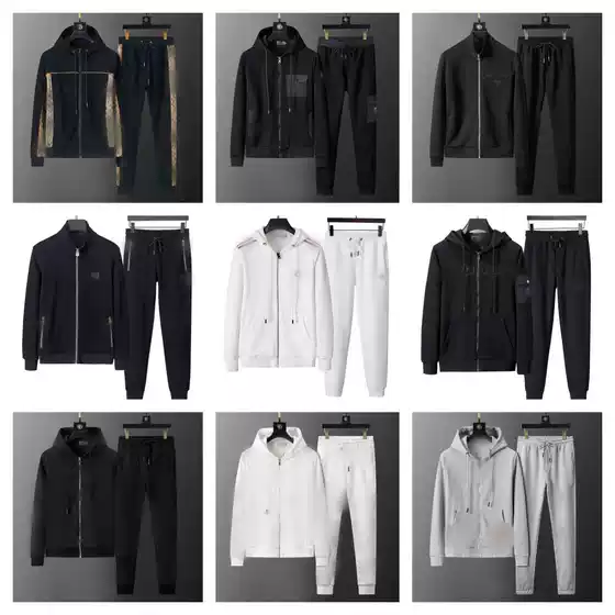 Cross-Border Top Correct Version 2025 New Style Lujia Gujia Jacquard Autumn and Winter Long-Sleeved Casual Sports Two-Piece Suit Trendy