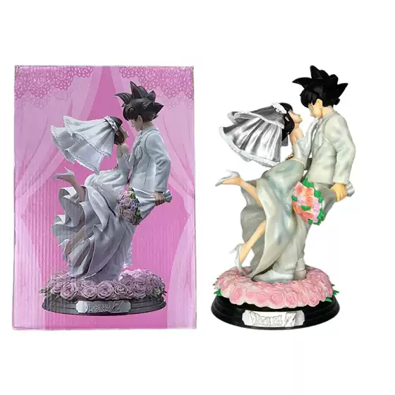 Dragon Ball GK Wukong Life Wukong Qiqi Wedding Wedding Scene Static Statue Hand-made Model Ornaments Wholesale