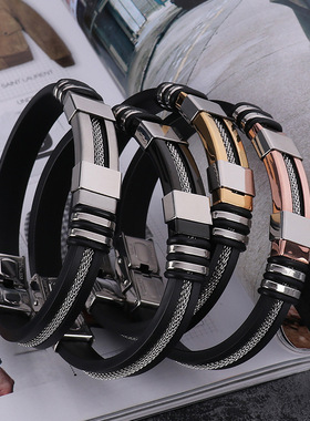 跨境饰品硅胶朋克风欧美