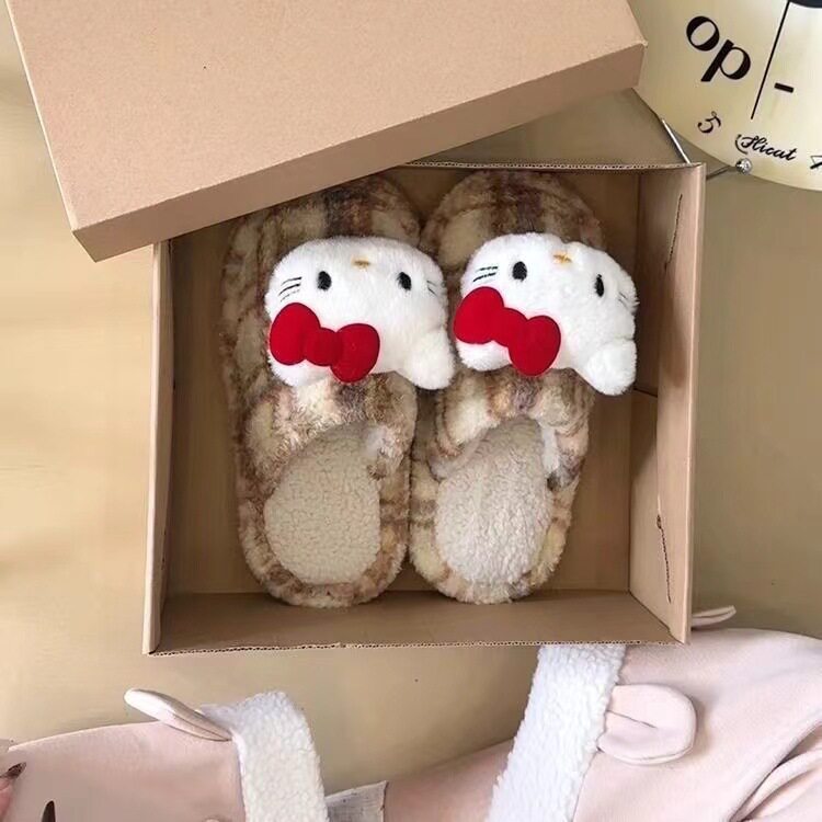 Cute Furry Slippers, Plush Non-Slip Indoor Home Slippers, 2025 New Style, Comfortable Casual Slippers, Dropshipping Available