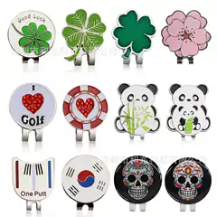 Golf cap clip Mark four-leaf clover peach blossom panda ball position cap clip detachable MARK multi-style optional