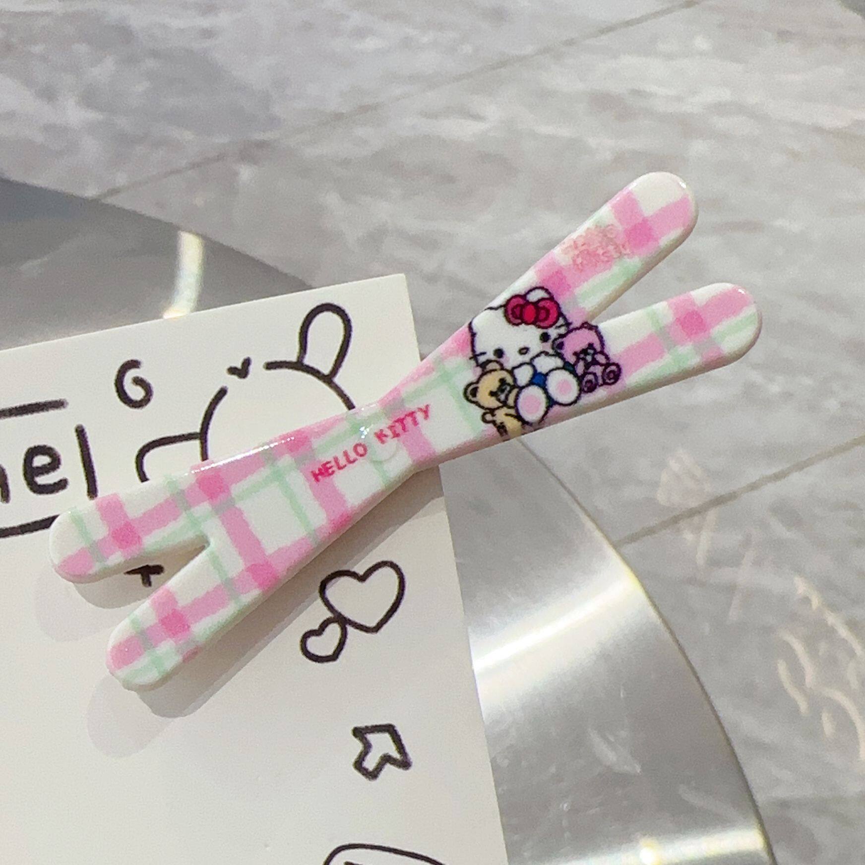 甜美少女心透色KT猫发夹可爱学生刘海夹侧边夹ins高颜值发卡发饰