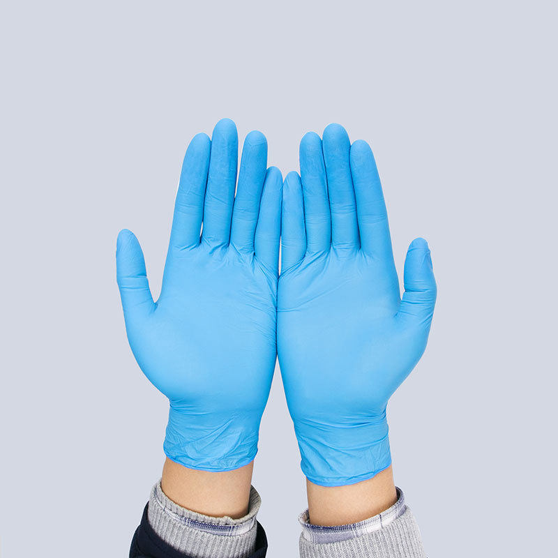 Nitrile gloves wholesale disposable pure Ding Qing latex food grade lengthened work thickened wear-resistant disposable gloves