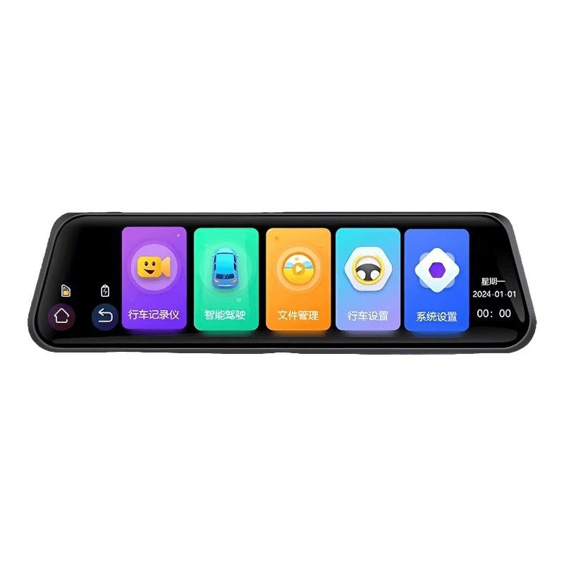 4K HD driving recorder ADAS assisted driving blind spot detection mobile phone interconnection language voice control reversing image