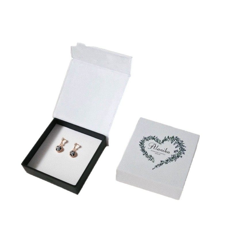 Jewelry Packaging Box Customized High-End Gold and Silver Jewelry Packaging Gift Box Small Batch Customized Jewelry Box Square
