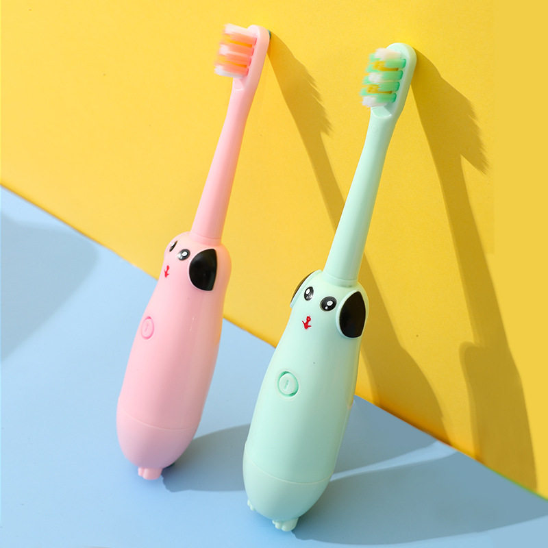 3-6岁卡通可爱声波电动牙刷儿童声波充电式牙刷 牙刷软毛厂家